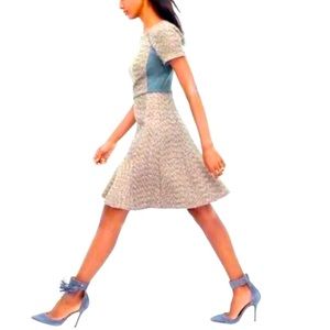 J. Crew ~ Metallic Tweed Fit & Flare Dress